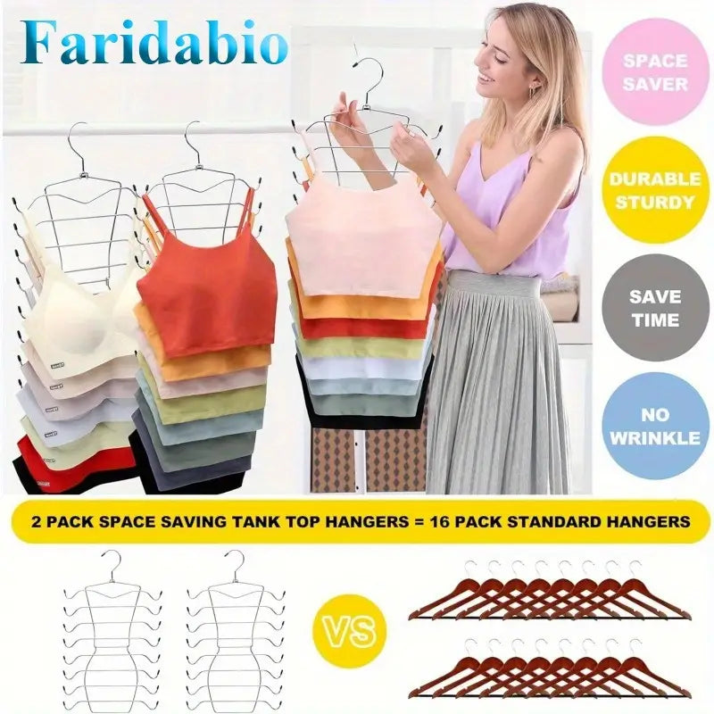 8-Tier Foldable Metal Clothes Hanger MUVAYA