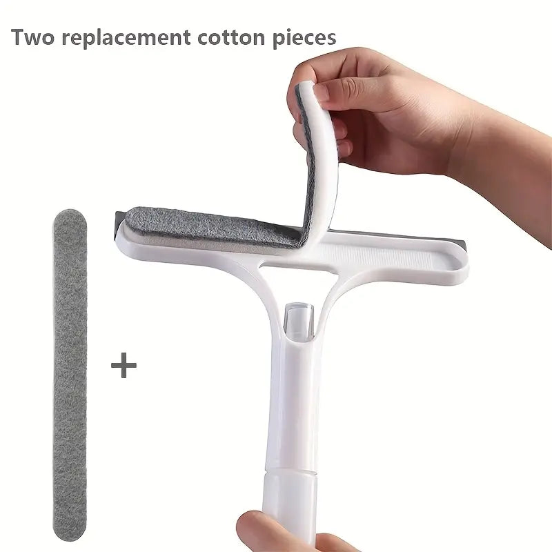 3-in-1 Mirror Scraper with Removable Microfiber Cloth MUVAYA