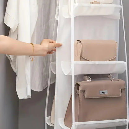 6-Pocket Hanging Handbag Organizer MUVAYA