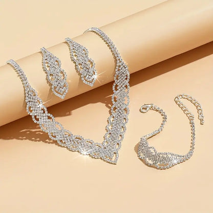 Elegant Rhinestone Jewelry Set MUVAYA