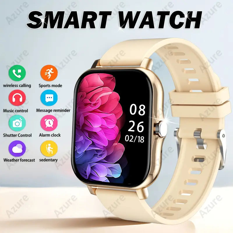 Fashion Smart Watch with HD Display – Unisex Wireless Calling MUVAYA