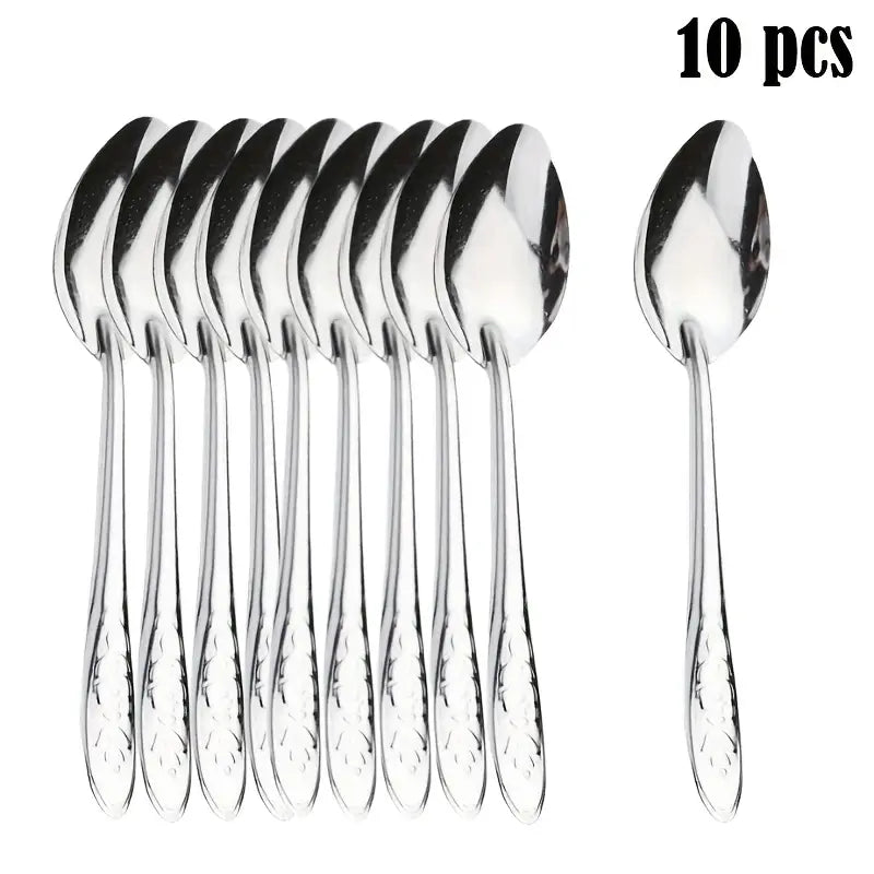 Stainless Steel Rose Spoons Set MUVAYA