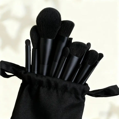 13pcs High-Quality Black Makeup Brush Set MUVAYA