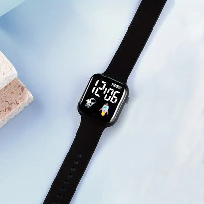 4PCS Wristwatch and Astronaut Magnetic Pendant Bracelet Set for Boys and Girls MUVAYA