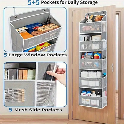 Heavy-Duty 5-Tier Behind-Door Organizer Rack MUVAYA
