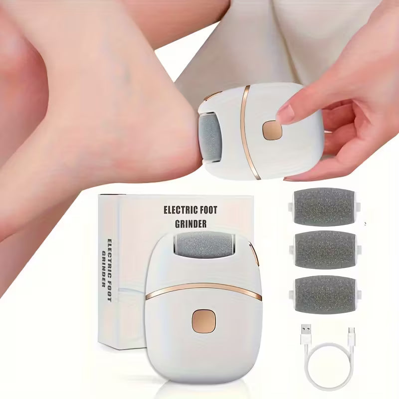 MIGUAN USB Rechargeable Electric Foot Grinder with LED Light MUVAYA