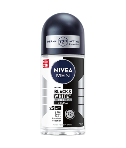NIVEA black & white invisible roll on MUVAYA