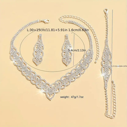 Elegant Rhinestone Jewelry Set MUVAYA