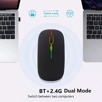 Wireless Gaming Mouse with Bluetooth 5.2 and USB-C Rechargeable Battery MUVAYA