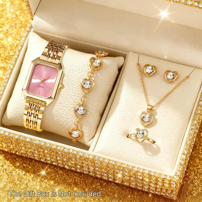 Women's Square Watch & Jewelry Set MUVAYA