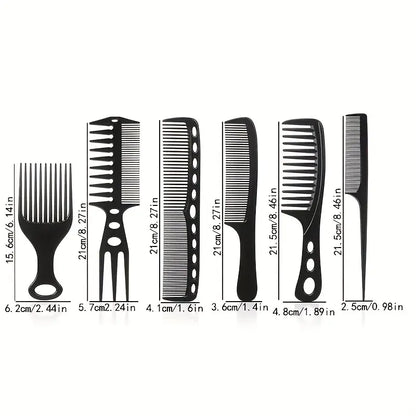6pcs Anti-Static Hairdressing Comb Set MUVAYA