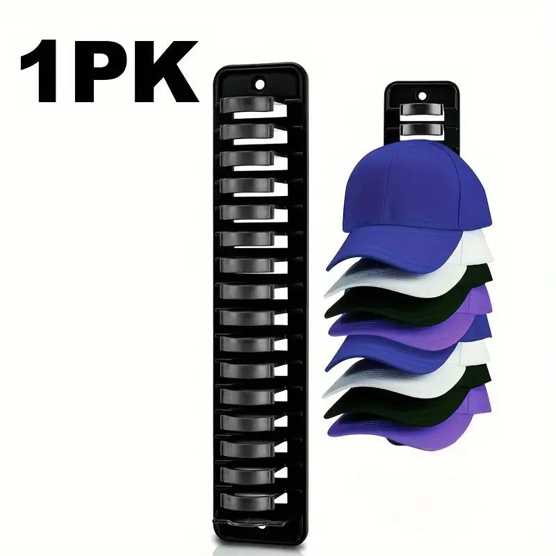 Wall-Mounted Cap Organizer - Holds 16 Hats MUVAYA