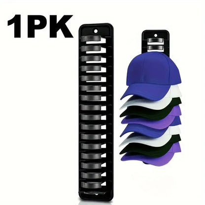 Wall-Mounted Cap Organizer - Holds 16 Hats MUVAYA
