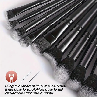 13pcs High-Quality Black Makeup Brush Set MUVAYA