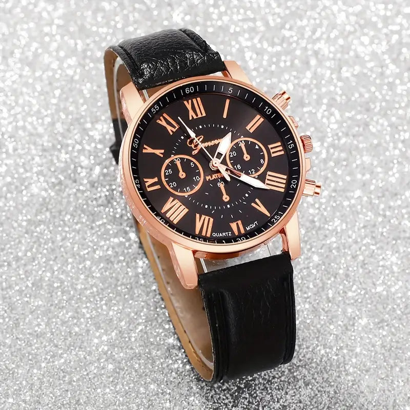 Elegant 6pcs Women’s Quartz Watch Set MUVAYA