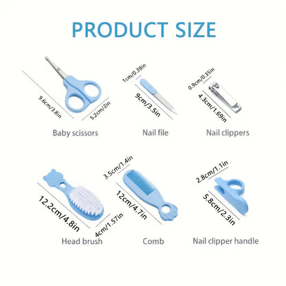 6pcs Newborn Nail & Hair Daily Care Set MUVAYA