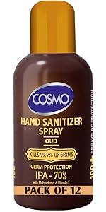 COSMO Hand Sanitizer Spray OUD MUVAYA