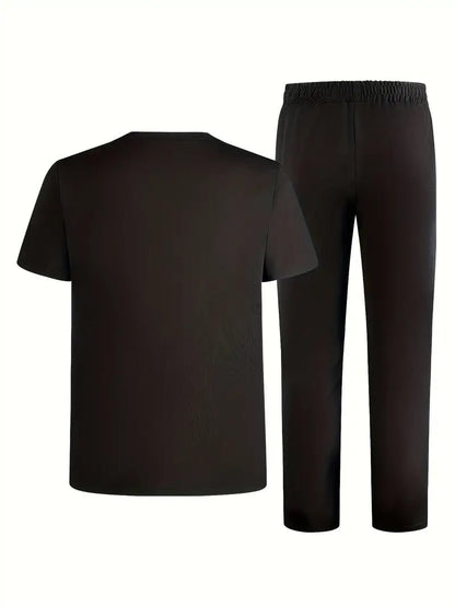Men'S Casual Sports Two - Piece Set Short Sleeve - MUVAYA