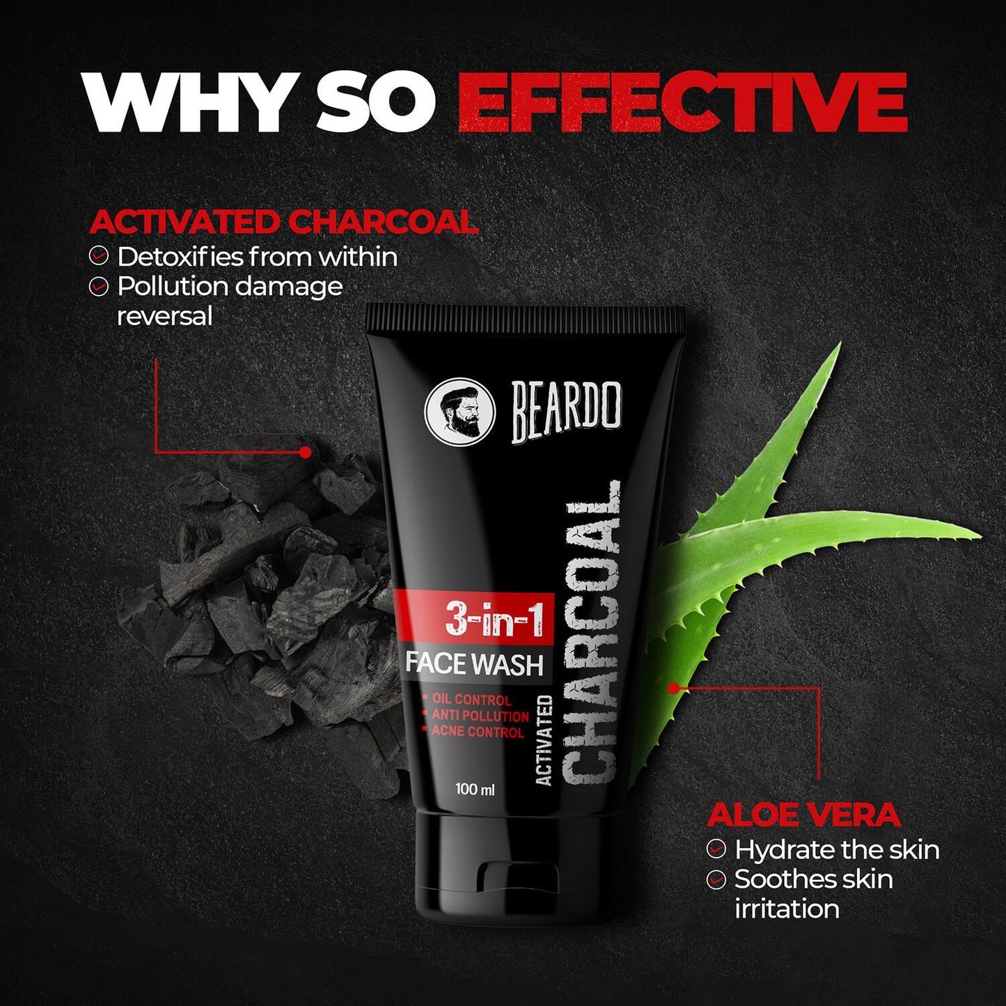 Beardo Charcoal Face Wash MUVAYA