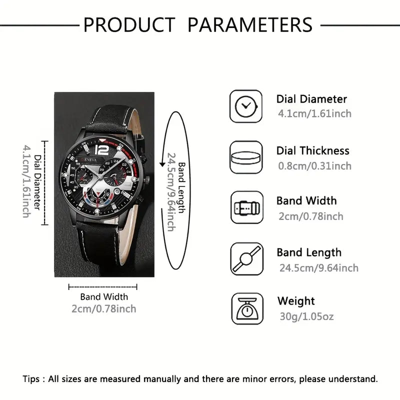 Simple and Handsome Pointer style Men's Quartz Watch - MUVAYA