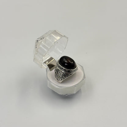 Unisex Gemstone Natural Stone Tiger Eye Ring - MUVAYA