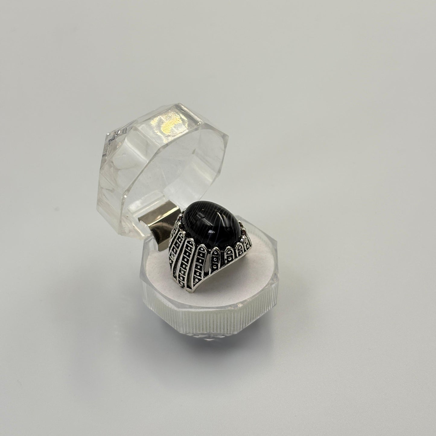 Unisex Gemstone Natural Stone Tiger Eye Ring - MUVAYA